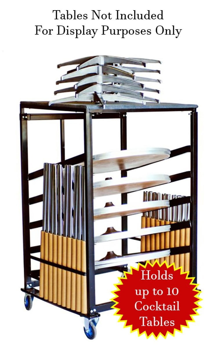 Heavy Duty Steel Moving Cart for 30" Bistro / Cocktail Tables