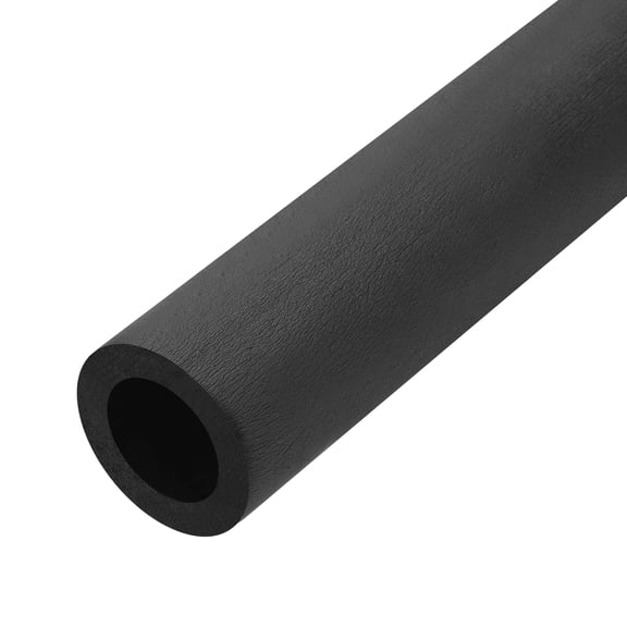 Uxcell 1 1/4" ID x 3/8" Thick 24" Pipe Insulation Tube Foam Grip Pipes Wrap Closed Cell Foam Tubing for Handle Support,Black