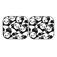 thumbnail image 7 of Gaeub Seamless Pattern Cute Panda Foldable Auto Sun Blocker Visor, Sunshade for Car Front Window, Keeps Your Vehicle Cool - Small, 7 of 7