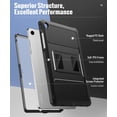 thumbnail image 4 of MoKo Case Compatibility with Galaxy Tab A11+ Plus/A9+ 11-Inch 2026/2024, Shockproof Full Body Rugged Stand Back Cover with Built-in Screen Protector for Galaxy Tab A11+/A9 Plus Tablet,Black, 4 of 8