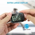3D Pedometer for Walking, Simple Step Counter for Walking with Large