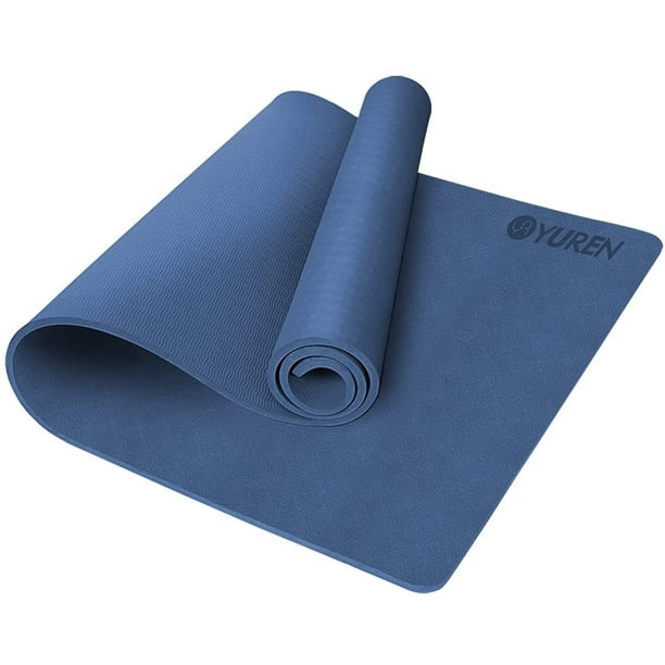  TPE Yoga Mat - Extra Thick yoga mat, Non-Slip, Wide Exercise  Mat for Yoga, Pilates, Home Workouts - Eco-Friendly, Tear Resistant, with  Carry Strap - Hot Yoga mat for women