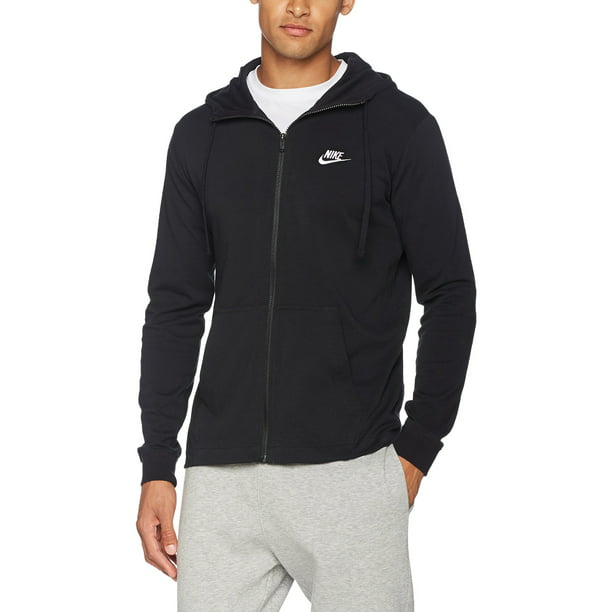 Nike - Nike 861754-010 : Men's NSW Hoodie FZ JSY Club Black/White (XXL ...