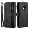 thumbnail image 5 of Wallet Case Artificial Leather Card Holder, Magnetic Kickstand & Zipper For Samsung Galaxy S23 S22 S21 S20 Ultra S21 FE S10 S9 S8 Plus Note 10 Note 20 Ultra, 5 of 5