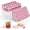 Pink, variant on 3 Pack Ice Trays for Freezer, 99PCS Ice Cube Tray with Lid and Bin, Round Ice Cube Trays for Freezer, Circle Ice Cube Tray for Chilling Drinks, BPA Free
