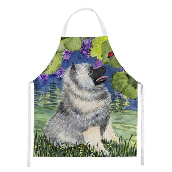 Carolines Treasures SS8249APRON Keeshond Apron Large multicolor
