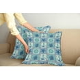 thumbnail image 2 of Ambesonne Anchor Throw Pillow Cover 2 Pack, Ships Wheel Turquoise, 20", Turquoise Navy, 2 of 7