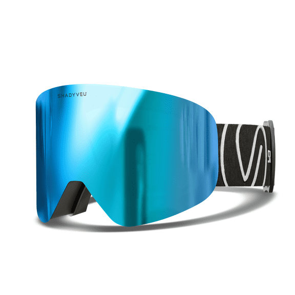 NOVA Blue Blizzard Ski Snowboard Winter Sports Snow Goggles