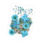 thumbnail image 3 of Flores prensadas secas, manualidades DIY para álbumes de recortes, Kits de hojas secas para decoración de uñas, manualidades, marcapáginas, pantallas Azul Macarena flores secas prensadas, 3 of 8
