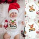thumbnail image 1 of Body navideño personalizado para bebé, ropa personalizada con ciervo para recién nacidos, mono de manga larga para niños y niñas, trajes de fiesta para bebés, 1 of 5