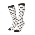 thumbnail image 2 of Balery Dachshund Dog Printed Novelty Socks Men's Women's Crew Socks Sports Socks Knee High Socks Cotton Socks Quirky and Cool Socks, 2 of 9