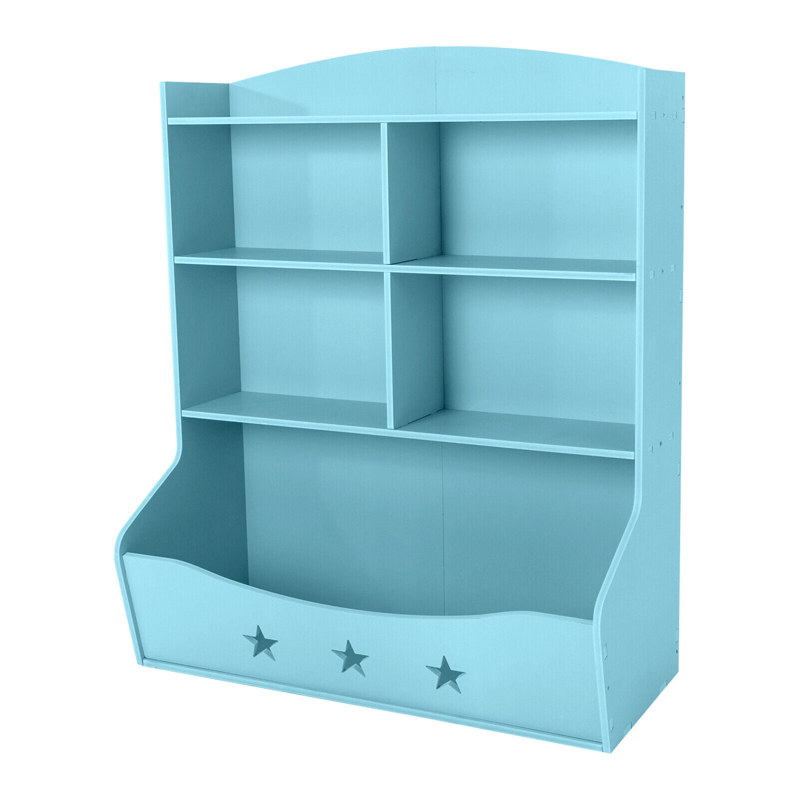 Kids Bin Toy Storage Box Bookcase Organizer Shelf Playroom Bookshelves Blue 30.12*13.39*36.61in