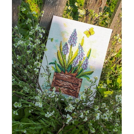 UPC: 4627128730600 | Sapphire Flower SM-206 Counted Cross-Stitch Kit by MP Studia