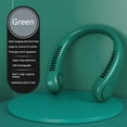 thumbnail image 4 of Mini ventilador de cuello USB recargable sin aspas ventilador cuello aire acondicionado (verde), 4 of 4