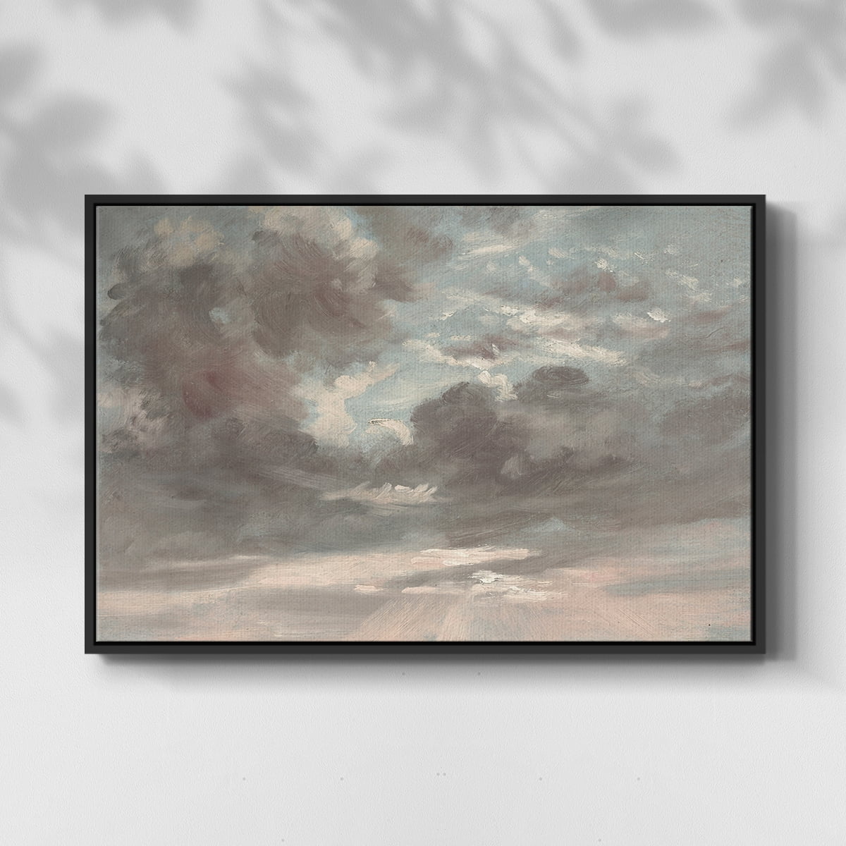 Vintage Landscape-CCXXXV By Wexford Home Framed in Black Wood Gallery Wrapped Canvas 27 in. x 41 in.