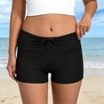 thumbnail image 3 of TrendOFT Swim Shorts for Women High Waist Tummy Control Printed Multi Color Versatile Boyshort Swimsuit Bottom Black L, 3 of 5