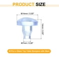 thumbnail image 2 of 30Pack Glass Top Table Bumpers with Stem for 7mm Hole, Clear, 2 of 6
