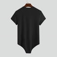 thumbnail image 4 of INCERUN Men's Short Sleeve Leotard Bodysuits Romper Brief Tops, 4 of 7