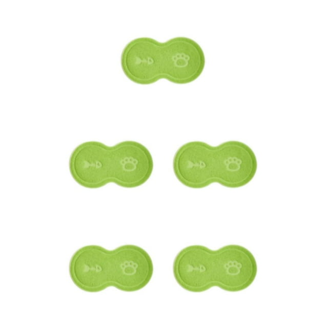 Maytalsory Easy To Clean Pet Mat Variety Of Styles Dog Accessory Safe And Non-toxic Green 5Set