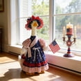 thumbnail image 5 of Porch Goose Outfits, Independence Day Goose Outfit Spring Costume Set, Dress with Straw Hat and Sunglasses for Lawn Patio Yard Outdoor Decor (#38), 5 of 10