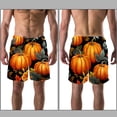 thumbnail image 3 of luoweisi Men's Beach Shorts Quick Dry Swim Trunks with Mesh Lining Thanksgiving Pumpkin XL, 3 of 5