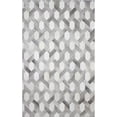 thumbnail image 1 of Bashian H112-GY-8X10-H24 Santa Fe Collection Geometric Contemporary Leather Hand Stitched Area Rug, Grey - 8 x 10 ft., 1 of 1