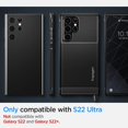 thumbnail image 2 of Spigen Rugged Armor Designed for Samsung Galaxy S22 Ultra Case (2022) - Matte Black, 2 of 5