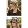 thumbnail image 4 of CoCopeaunt Women Newsboy Caps Retro Flat Cap Trendy Casual Visor Beret Hat Vintage Cabbie Hat with Chain, 4 of 4