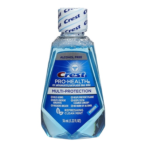 Crest Pro-Health Rinse Refreshing Clean Mouthwash, Mint Flavor - 36 Ml, 2 Pack