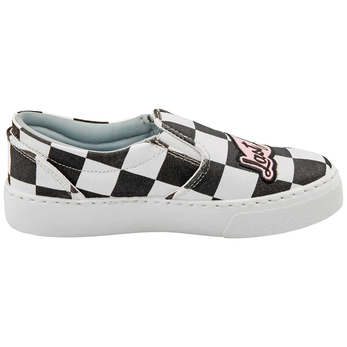 Chiara Ferragni Ladies Black/White Checkered Slip-ons, Brand Size 35 ( US  Size 5 ) 