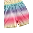 thumbnail image 4 of EYIIYE Toddler Girls Summer Sleeveless Rainbow Jumpsuit Elastic Romper, 4 of 6