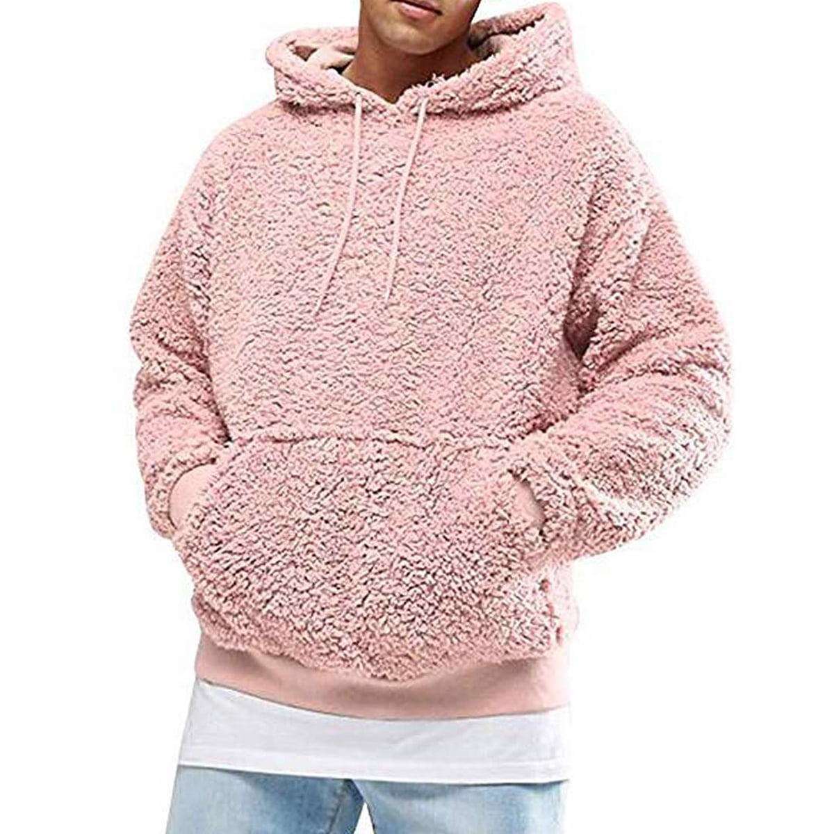 pink sherpa jacket mens