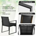 thumbnail image 2 of 3 Piece Patio Furniture Sets Wicker Patio Chairs Rattan Outdoor Bistro Set Outdoor Furniture for Backyard Porch Poolside Lawn,Black Cushion, 2 of 7