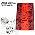 thumbnail image 4 of SHIMELE Number Character Cake Cutting Mould Set of 9, Stainless Steel Cookie Stamps, 0-8 Baking Mould for Cakes, Bread, Cookies, and Chocolate, 4 of 7
