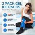 thumbnail image 5 of 2 Pack XXL Reusable Hot and Cold Gel Ice Packs for Injuries | Cold Compress, Ice Pack, Gel Ice Packs, Cold Pack, Gel ice Pack, Cold Packs for Injuries | 11x14.5 in, 5 of 6