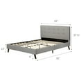 thumbnail image 3 of South Shore Fusion Complete Upholstered Bed, Queen size, Soft Gray, 3 of 12