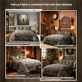 thumbnail image 4 of VISI-ONE Realtree Edge Camo Queen 3 Piece Comforter Set – Western Rustic Charm with Farmhouse Accents, All Season Design for Nature & Outdoor Lovers, Country Homes, Cabins, Lodges & Modern Living, 4 of 7