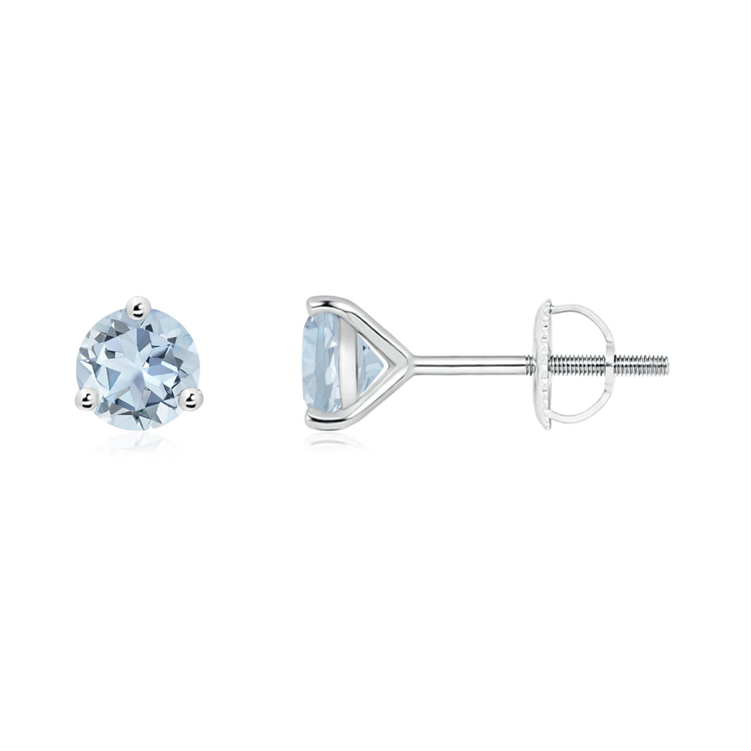 Details about   3 Ct Oval Aquamarine & CZ Women's Flower Stud Earring 14k White Gold Over Silver 