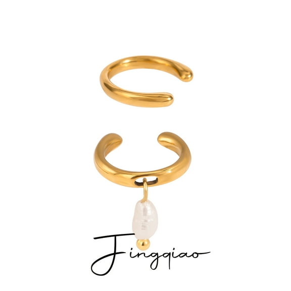 PISONIC Pearl Clip On Earrings Women Gold Fake Earrings Clip On Pearl Earrings Non Pierced Earrings Clip Earrings Simulated Pearl Clip-On Earrings