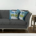 thumbnail image 7 of Ambesonne Summer Throw Pillow Cover 2 Pack, Rural Lake River View, 18", Slate Blue Green White, 7 of 7