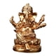 thumbnail image 4 of Estatua del Señor Ganesha Figura de Ganesha Artesanía Obra de Arte Adorno Escultura de Buda Oro 47 x 42 x 6 cm, 4 of 9