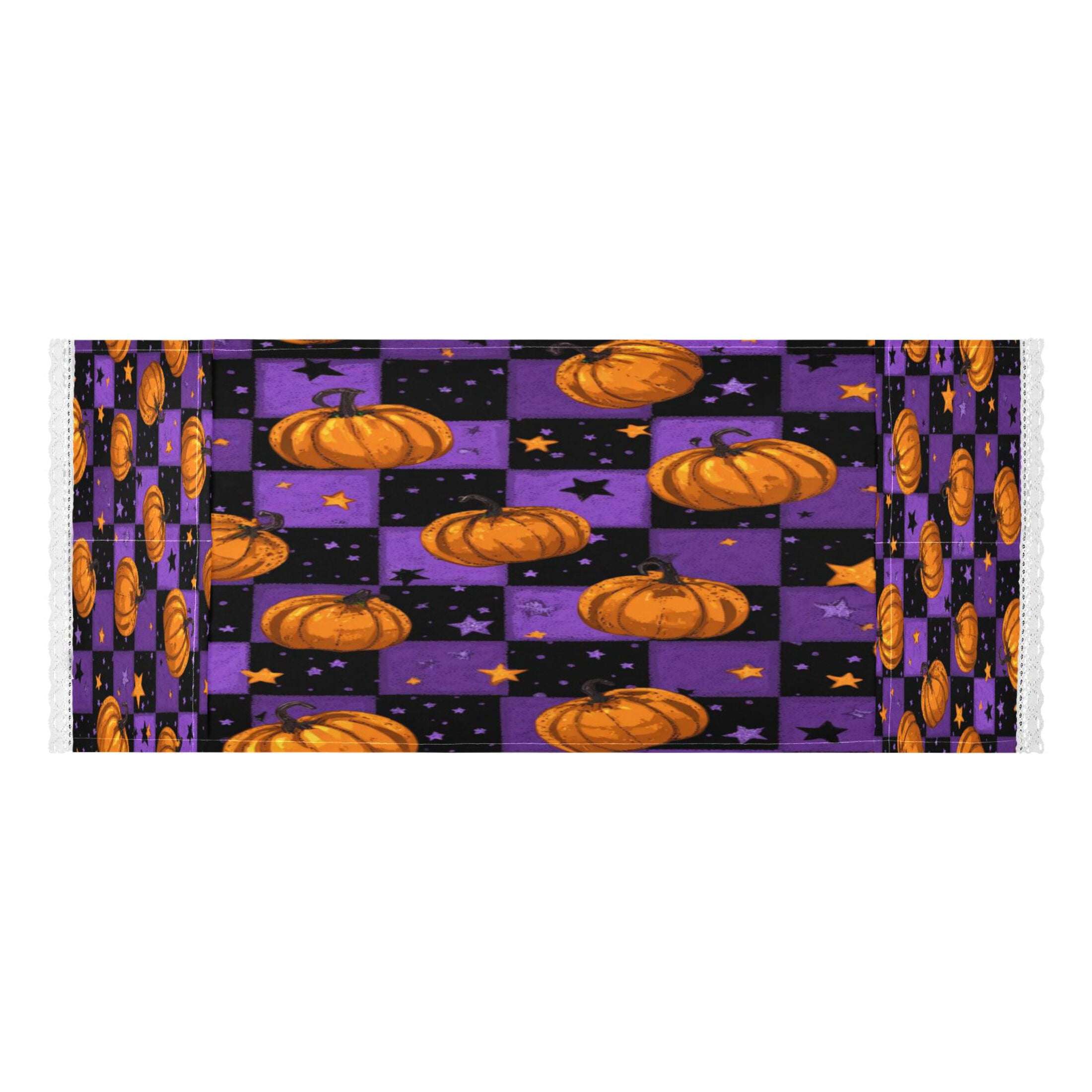 Dustproof Washing Machine Cloth Washer and Dryer Top Covers, Fridge Dust Cover, With Storage Bags Pumpkins and Stars