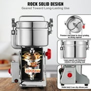 KFFKFF 1000g Electric Grain Mill Grinder, 3000W High-Speed Stainless Steel Pulverizer for Dry Grains, Spices, Coffee, Corn, and Pepper, Swing Design