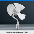 thumbnail image 5 of HIBIBUD E27 Screw Mini Fan Small Whirlwind Socket Fan Light Portable Bathroom Kitchen Silent Ceiling Fan Strong Wind, 5 of 7