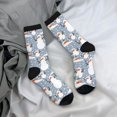 thumbnail image 5 of Pofeuu Happy Snowmen Snowfall Print Crew Socks, Adult Running Hiking Socks for Youth and Adult, 5 of 6