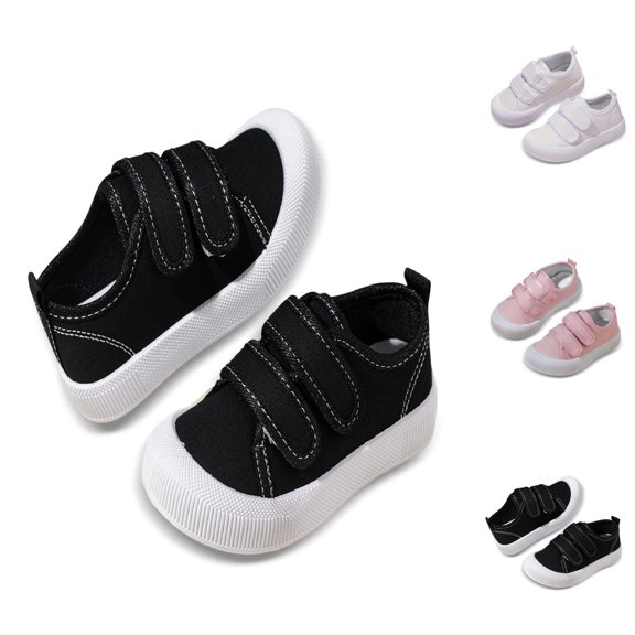 Zecgelong Boys Canvas Shoes Wide Toe Breathable Lightweight Casual Shoes for 6.5 Toddler