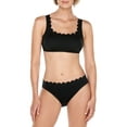 thumbnail image 3 of Women's Solid Pique Scalloped Swimsuit Bottom, 3 of 4