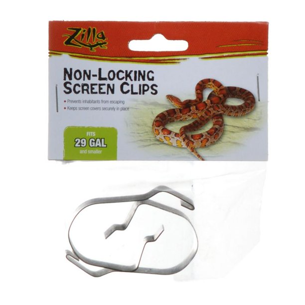Zilla Fresh Air NonLocking Screen Clips 29 Gallon Tanks and Up
