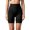 F1-Black436, variant on Women's Underwear High Waist Lifter Shaper Shorts Crisscross Waist Lace Hem Tummy Control Shapewear