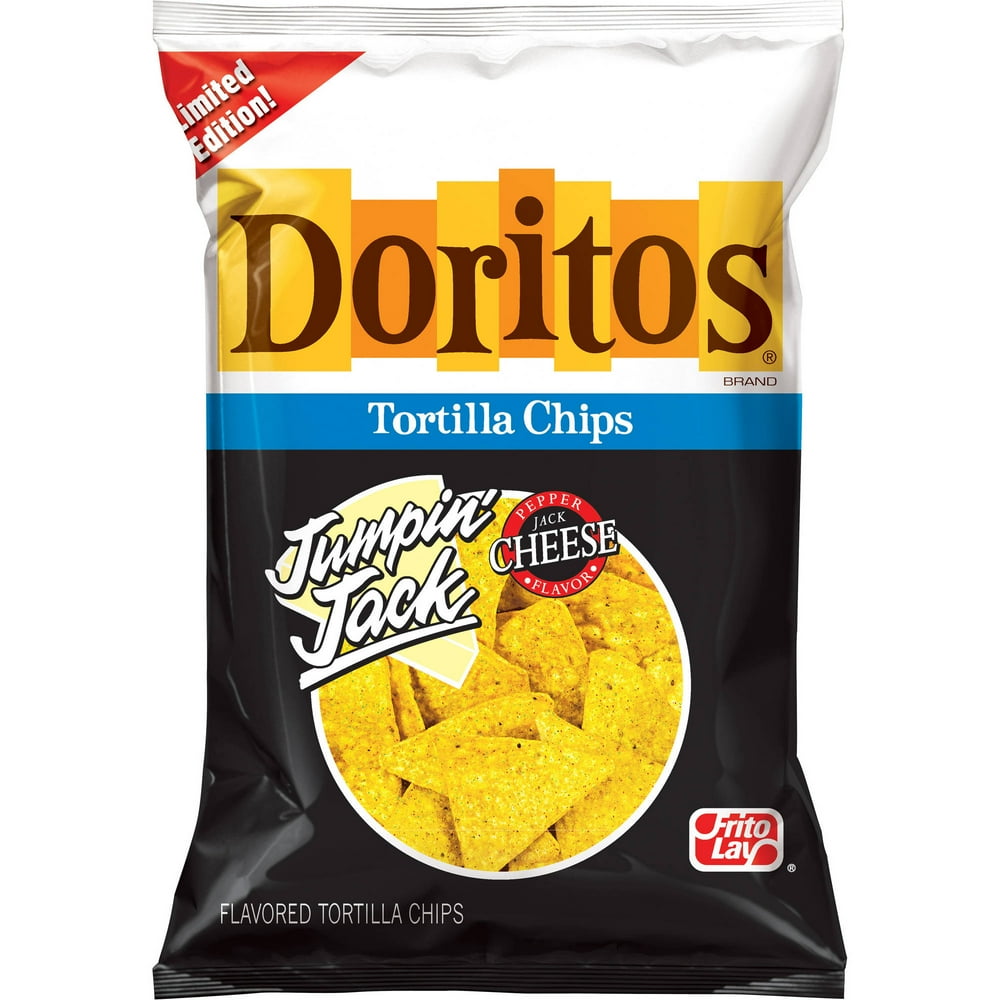 Doritos Jumpin' Jack Pepper Jack Cheese Tortilla Chips, 3.375 oz